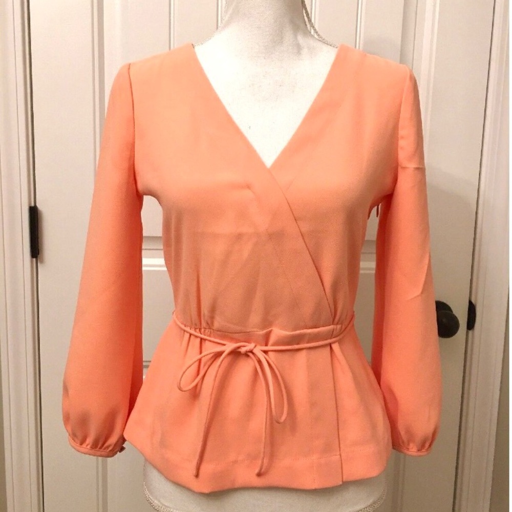 J. Crew Crepe Wrap Top NEW